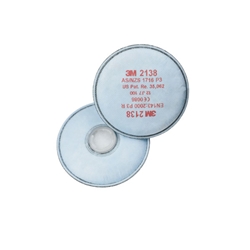 3M 2138 P3 Respirator Filter White 