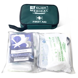 Click Medical Bs8599-2 Travel First Aid Kit In Bag Green 
