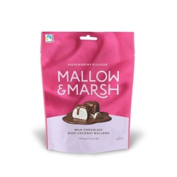 Mallow & Marsh Milk Chocolate over Coconut Pouch 100g [Pack of 6]