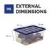 Bankers Box Plastic Storage Boxes 38L - Pack of 3
