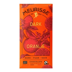 Meurisse Dark chocolate with Orange 100g [Pack of 15]
