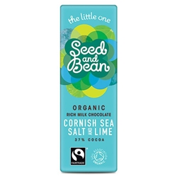 Seed&Bean Milk 37% Cornish Sea Salt & Tropical Lime 25g Mini Bar [Pack of 30]
