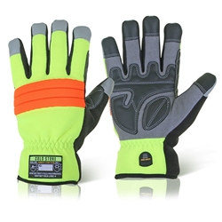 Mecdex Cold Store Mechanics Gloves Saturn Yellow L