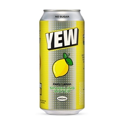 YEW Zesty Lemon Sparkling Water 440ml [Pack of 12]