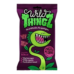 Wild Thingz Organic & Vegan Sweets Fruity Flyers 25g [Pack of 34]