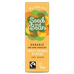 Seed&Bean Dark 58% Orange & Thyme 25g Mini Bar [Pack of 30]