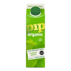 Pip Organic Cloudy Apple Juice Take Home Carton 1L [Pack of 8]