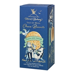 Island Bakery Isle Of Mull Cheese Biscuits With Onion And Thyme 100g [Pack of 12]