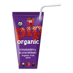 Pip Organic Strawberry & Blackcurrant Juice Carton 180ml [Pack of 24]