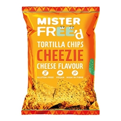 Mister Free'd Tortilla Chips with Vegan Cheese 135g [Pack of 12]