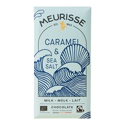 Meurisse Milk chocolate with Caramel & Sea Salt 100g [Pack of 15]