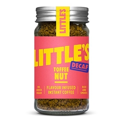 Little's Decaf Flavoured Instant Coffee Toffee Nut 50g [Pack of 6]