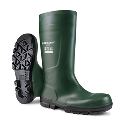 Dunlop Work-It Full Safety Pvc Wellingtons Green 04