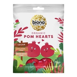 Biona Organic Pomegranate Hearts 75g [Pack of 10]