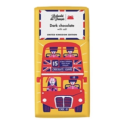 Le Chocolat des Français London Bus Salted Dark 80g [Pack of 10]