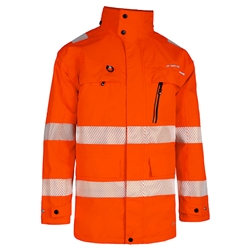 Beeswift Deltic Hi-Vis Ripstop Breathable And Waterproof Rail  Jacket Orange L