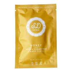 SweetDoughThings Honey Flavour Sugar-Free Candy Floss 12g [Pack of 10]