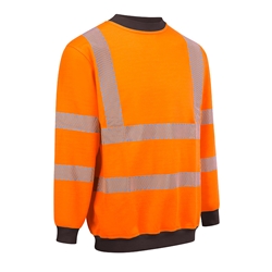 Beeswift Arc Compliant Hi-Vis Sweatshirt Orange M