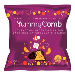 Yummycomb 70% Dark Orange Pocket Pack 40g [Pack of 12]