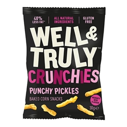 Well&Truly Crunchies Punchy Pickle 30g [Pack of 10]