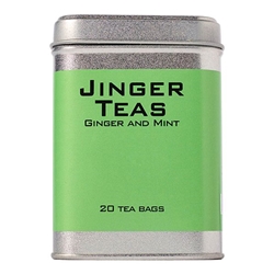 Jinger Drinks ginger and mint Tea bags 20tc [Pack of 24]