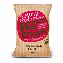Brown Bag Crisps Oak Smoked Chilli 40g [Pack of 20]