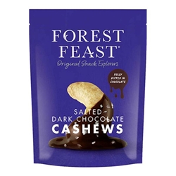 Forest Feast Dark Chocolate Cashews 120g [Pack of 8]