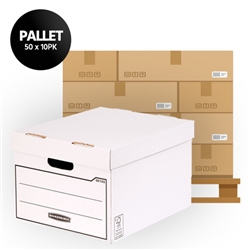General Storage Box White (FSC) - Pallet of 50 × Packs of 10 (500 Boxes Total)