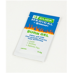 Click Medical Emergency Burn Gel Sachet 3.5G White/Blue 3.5G