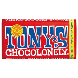 Tony's Chocolonely Milk Chocolate 180g [Pack of 15]
