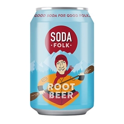 Soda Folk Root Beer 330ml Can [Pack of 24]