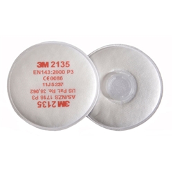 3M 2135 P3 Respirator Filter White 