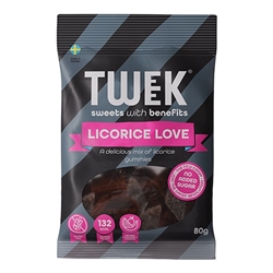 Tweek Sweets Licorice Love 80g [Pack of 14]