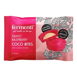Fermenti Raspberry Coco Bites with cashew fondant 12g [Pack of 15]