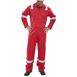 Beeswift Nordic Design Fire Retardant Boilersuit Red 42