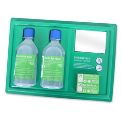 Click Medical Eyewash Station With 2X500Ml Bottles Green 