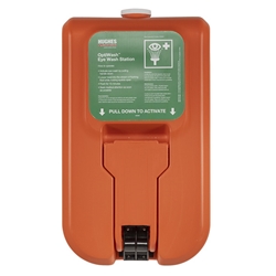Click Medical Wall Mounted Self Contained Gravity Fed Eye Wash - 38 Ltr Orange 38Litre