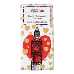 Le Chocolat des Français Big Ben Extra Dark Chocolate 71% 80g [Pack of 10]