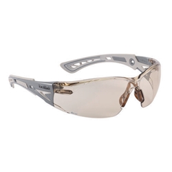 Bolle Safety Rush+ Go Green Platinum Glasses Copper Brown 