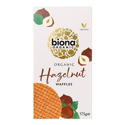 Biona Organic Hazelnut Waffles 175g [Pack of 12]