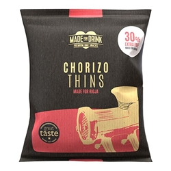 Made For Drink Chorizo Thins 30g [Pack of 10]