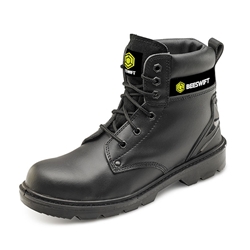 Beeswift Smooth Leather 6 Inch Boot Black 08