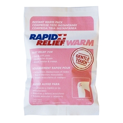 Rapid Relief Instant Warm Pack Small 4"X 6" White 6"