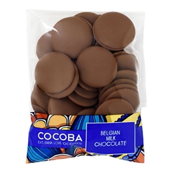 Cocoba Belgian Milk Chocolate Buttons 120g [Pack of 8]