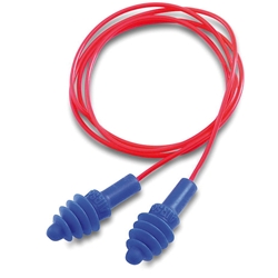 Honeywell Airsoft Corded Ear Plugs In Fliptop Box Blue 
