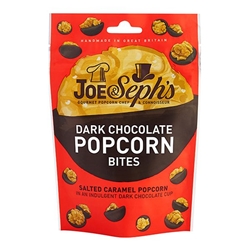 Joe & Seph's Dark Chocolate Popcorn Bites 63g [Pack of 14]