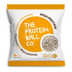 The Protein Ball Co - Coconut & Macadamia Protein Ball 45g Bag [Pack of 10]