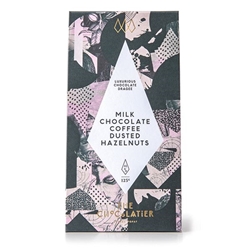 The Chocolatier Milk Chocolate Coffee Dusted Hazelnuts 125g [Pack of 15]