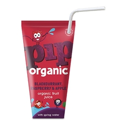 Pip Organic Blackcurrant, Raspberry & Apple with Sprint Water 180ml [Pack of 24]