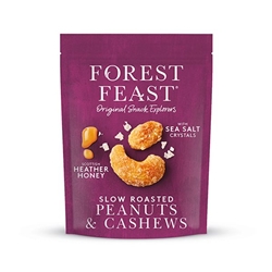 Forest Feast Scottish Heather Honey Roasted Peanuts & Cashews 120g [Pack of 8]